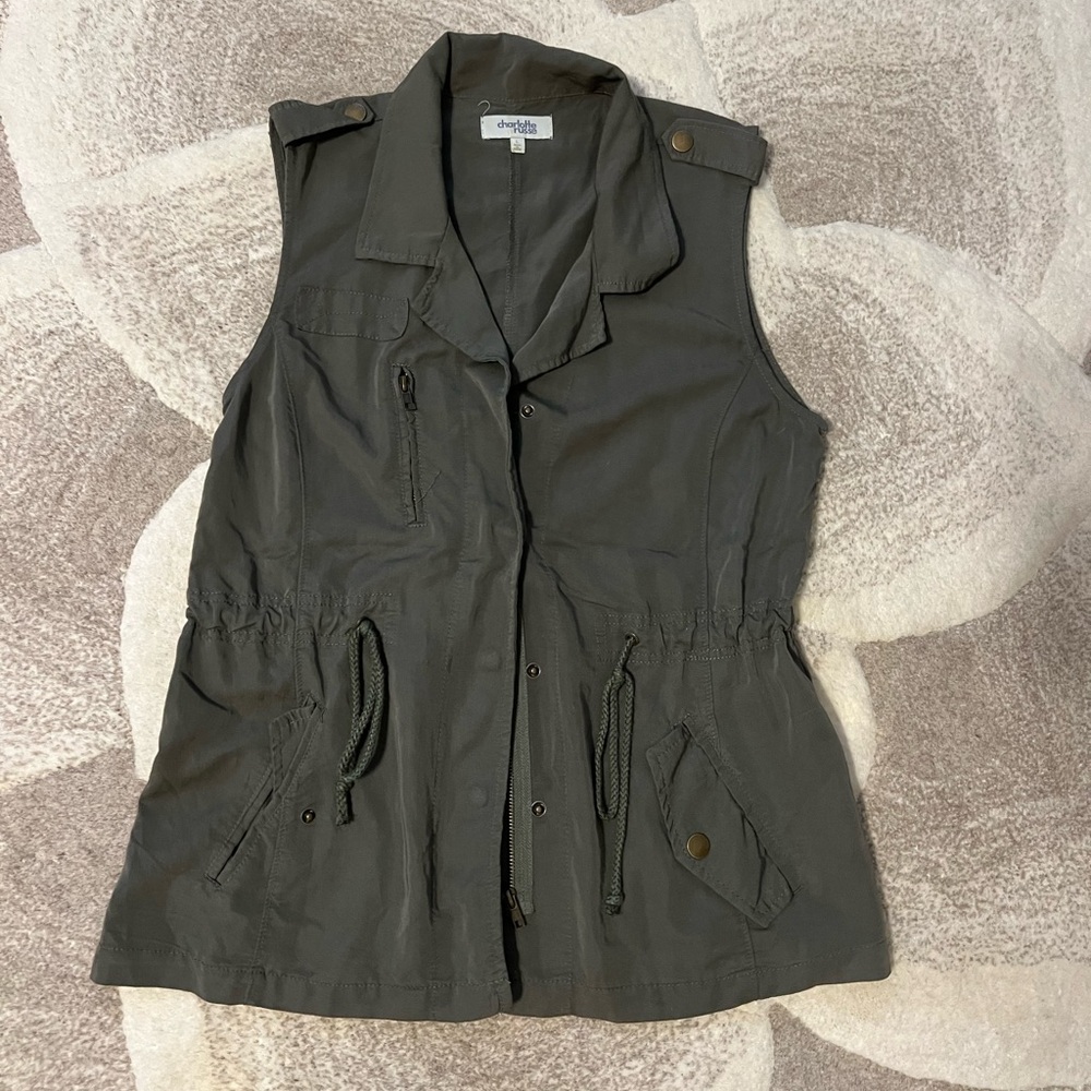 Charlotte Russe Dark Green Vest